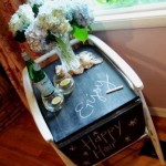 Chalkboard Party Cart