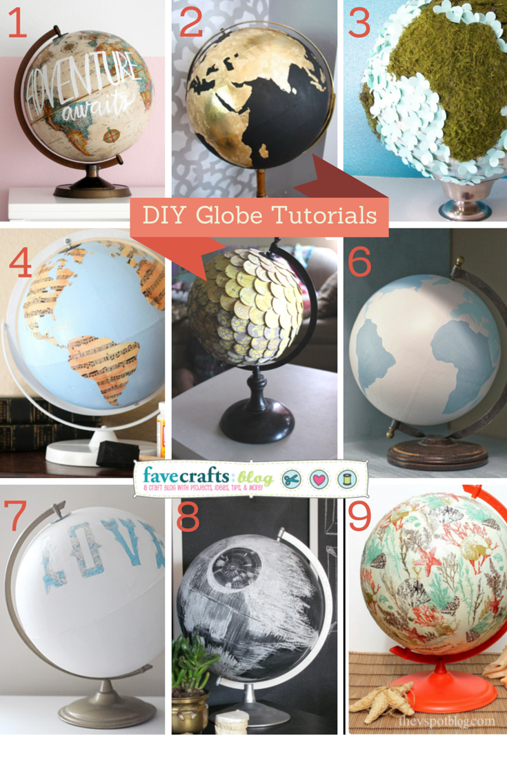 Link Love: How To Make a DIY Globe - FaveCrafts